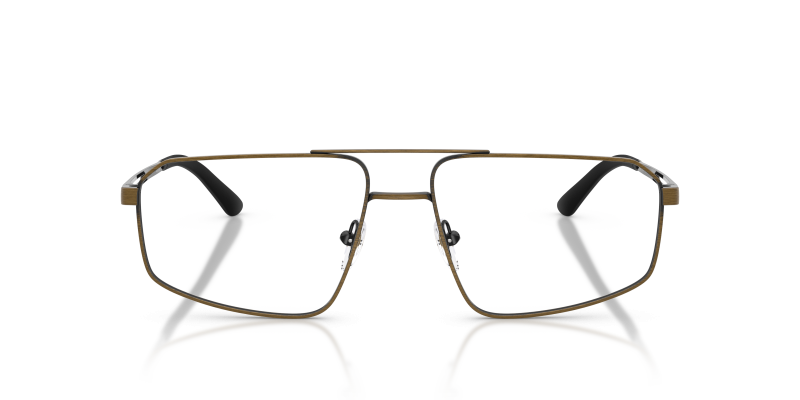 Emporio Armani Optic EA1184 3270 Brushed Antique Gold Emporio Armani EA1184 3270 แว่นสายตาสีทองโบราณ ทรงนักบินเต็มขอบผู้ชาย ด้านหน้า