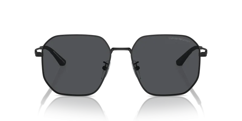 Emporio Armani Sun EA2154D 300187 Matte Black Dark Grey Emporio Armani EA2154D 300187 แว่นกันแดดสีดำด้านเลนส์เทาเข้ม ทรงนักบินผู้ชาย ด้านหน้า