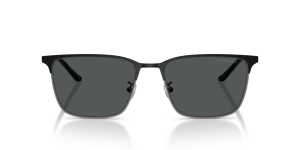 Emporio Armani EA2164D 300187 แว่นกันแดดสองโทนกันเมทัลดำ ทรงสี่เหลี่ยมผู้ชาย ด้านหน้า