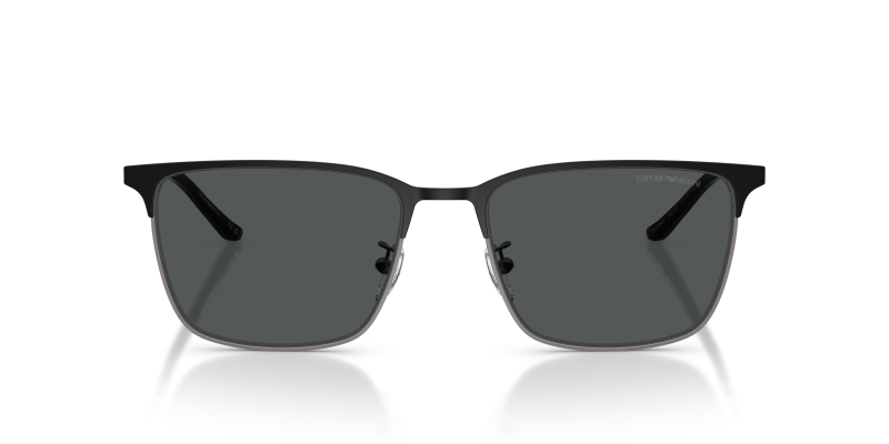 Emporio Armani EA2164D 300187 แว่นกันแดดสองโทนกันเมทัลดำ ทรงสี่เหลี่ยมผู้ชาย ด้านหน้า