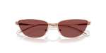Emporio Armani Sun EA2174B 301175 Shiny Rose Gold Dark Violet Emporio Armani EA2174B 301175 close-up ด้านหน้า