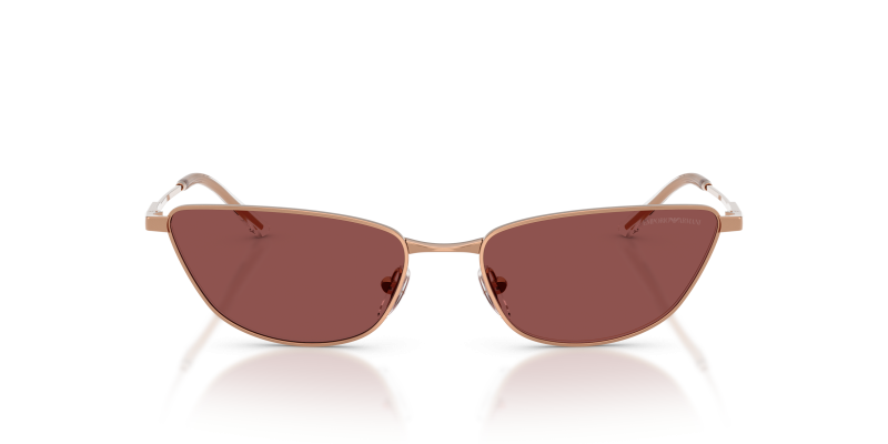 Emporio Armani Sun EA2174B 301175 Shiny Rose Gold Dark Violet Emporio Armani EA2174B 301175 ด้านหน้า แว่นกันแดดทรงตาแมว Rose Gold เลนส์ม่วงเข้ม