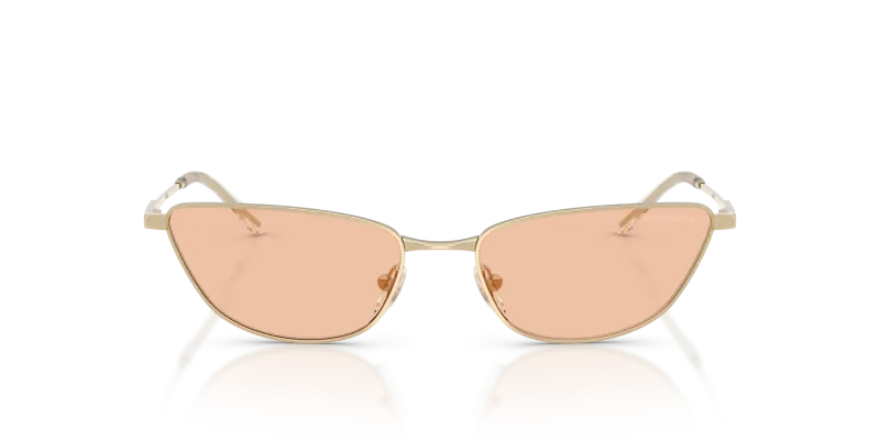 Emporio Armani Sun EA2174B 301393 Shiny Pale Gold Brown Emporio Armani EA2174B 301393 ด้านหน้า แว่นกันแดดทรงตาแมว Pale Gold เลนส์น้ำตาล