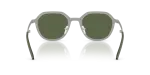 แว่นกันแดด Emporio Armani Sun EA2176 301571 Matte Silver Dark Green แว่นกันแดด Emporio Armani EA2176 301571 ด้านในขาแว่นโลหะ