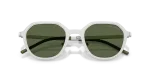 แว่นกันแดด Emporio Armani Sun EA2176 301571 Matte Silver Dark Green แว่นกันแดด Emporio Armani EA2176 301571 ภาพใกล้กรอบด้านหน้า