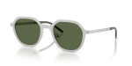 แว่นกันแดด Emporio Armani EA2176 301571 สีเงินด้าน มุมสามส่วนสี่
