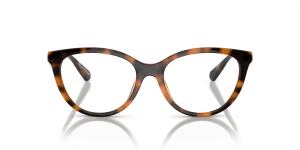 Emporio Armani EA4213U 50261W ด้านหน้า แว่นกันแดดทรงตาแมว Shiny Havana ขาทองอ่อน Most Popular