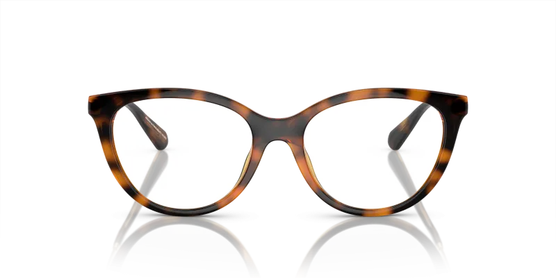 Emporio Armani EA4213U 50261W ด้านหน้า แว่นกันแดดทรงตาแมว Shiny Havana ขาทองอ่อน Most Popular