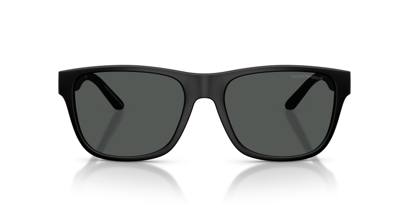 Emporio Armani Sun EA4243F 5001T3 Matte Black Dark Grey Emporio Armani EA4243F 5001T3 แว่นกันแดดดำด้าน ผู้ชาย ด้านหน้า