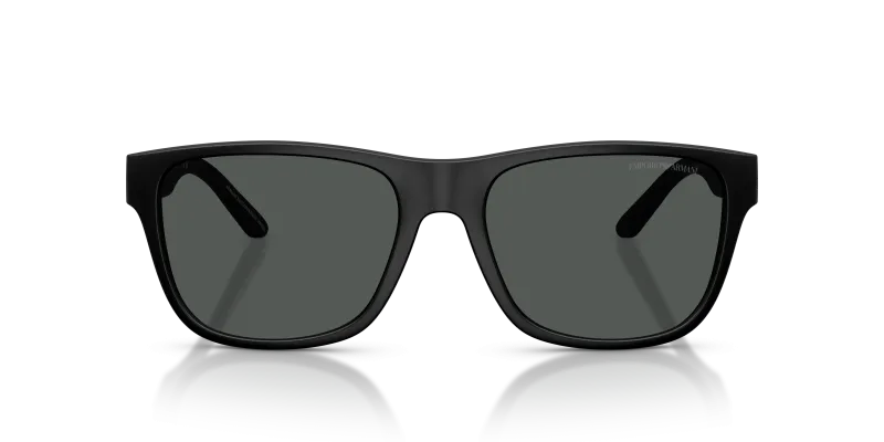 Emporio Armani Sun EA4243F 5001T3 Matte Black Dark Grey Emporio Armani EA4243F 5001T3 แว่นกันแดดดำด้าน ผู้ชาย ด้านหน้า