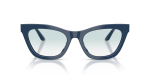 Emporio Armani Sun EA4259U 63253F Shiny Blue Clear Gradient Blue Emporio Armani EA4259U 63253F แว่นกันแดดตาแมวน้ำเงินประกาย ผู้หญิง ด้านหน้า