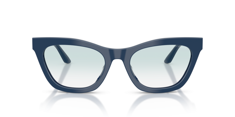 Emporio Armani Sun EA4259U 63253F Shiny Blue Clear Gradient Blue Emporio Armani EA4259U 63253F แว่นกันแดดตาแมวน้ำเงินประกาย ผู้หญิง ด้านหน้า