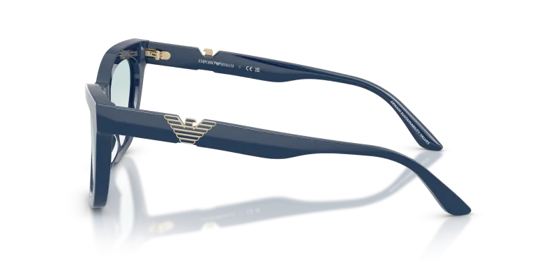 แว่นกันแดด Emporio Armani EA4259U 63253F มุมข้าง อะซิเตทน้ำเงินประกาย