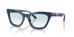 Emporio Armani Sun EA4259U 63253F Shiny Blue Clear Gradient Blue Emporio Armani EA4259U 63253F มุมเอียง 3/4