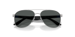 Emporio Armani Sun EK2001 310587 Matte Silver Dark Grey Emporio Armani EK2001 310587 close-up ด้านหน้า