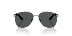Emporio Armani EK2001 310587 แว่นกันแดดเด็กทรงนักบินโลหะเงินด้าน ด้านหน้า