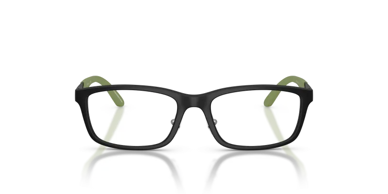 Emporio Armani EK3009 5001 แว่นสายตาเด็กทรงสี่เหลี่ยมดำด้าน ด้านหน้า