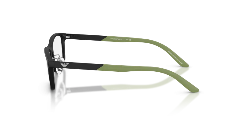 แว่นสายตา Emporio Armani EK3009 5001 มุมข้าง ขาโลหะดำด้าน