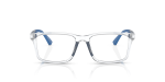 Emporio Armani Optic EK3203 5893 Crystal Emporio Armani EK3203 5893 แว่นสายตาเด็กทรงหมอนคริสตัลใส ขาน้ำเงิน ด้านหน้า