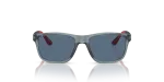 Emporio Armani EK4002F 507280 แว่นกันแดดเด็กน้ำเงินโปร่งใส เลนส์น้ำเงินเข้ม ด้านหน้า