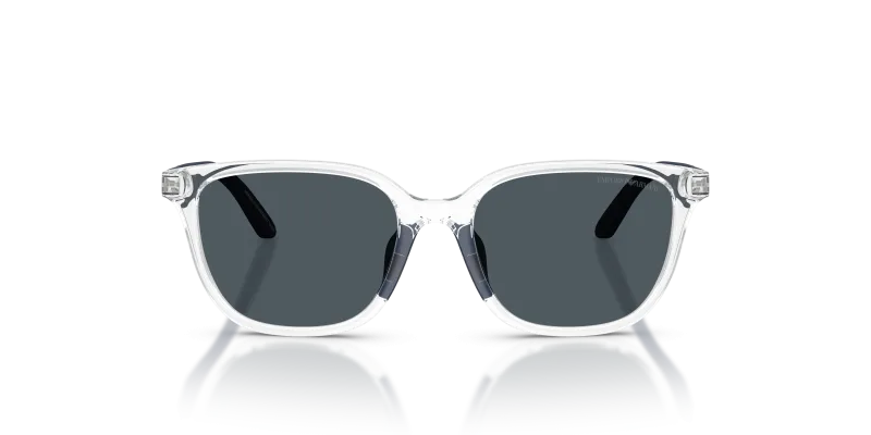 Emporio Armani Sun EK4006U 589387 Shiny Crystal Dark Grey Emporio Armani EK4006U 589387 แว่นกันแดดเด็กคริสตัลประกาย เลนส์เทาเข้ม ด้านหน้า