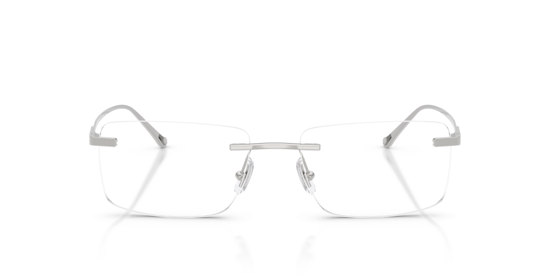 Coach HC5196TD 9001 แว่นสายตาผู้ชาย Rimless ไทเทเนียมสีเงินประกาย ด้านหน้า