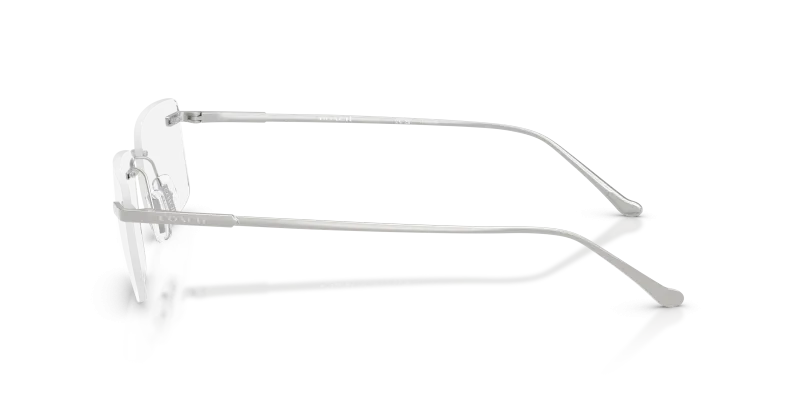 แว่นสายตา Coach HC5196TD 9001 มุมข้าง Rimless ไทเทเนียมเงิน Saddle Bridge