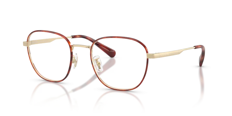 แว่นสายตา Coach HC5203-9005 สี Caramel Tortoise/Light Gold มุมมอง 3/4