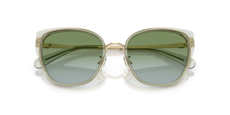 Coach HC7187 9486I7 close-up ด้านหน้า เลนส์ Gradient Green Blue