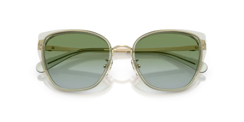 Coach HC7187 9486I7 close-up ด้านหน้า เลนส์ Gradient Green Blue