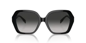 Coach HC8404U 50023C แว่นกันแดดอะซิเตทสีดำ เลนส์ Grey Gradient ด้านหน้า