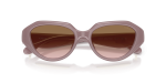 Coach Sun HC8433U 549511 Milky Putty Brown Peach Gradient Coach HC8433U 549511 Milky Putty - ด้านหน้าพร้อมเคส