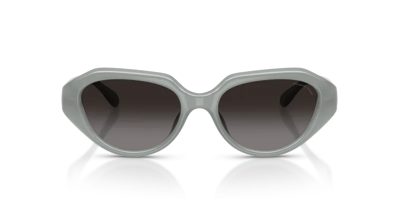 Coach Sun HC8433U 5905T3 Milky Eucalyptus Grey Polarized Coach HC8433U 5905T3 Milky Eucalyptus มองด้านหน้า เลนส์โพลาไรซ์เทา