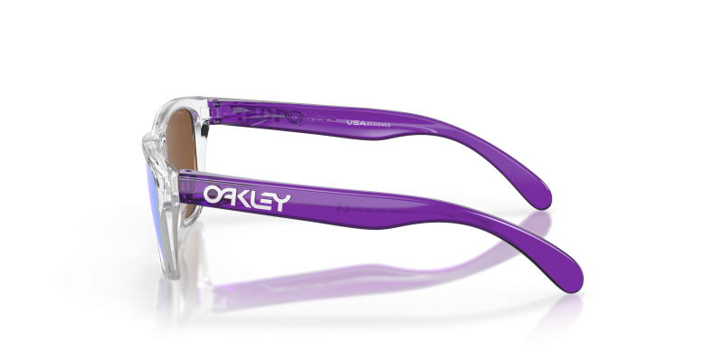 แว่นกันแดด Oakley Frogskins XXS OJ9009-03 มุมข้าง ขาสีม่วงคริสตัล