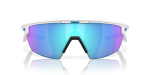 Oakley Sphaera OO9403-02 Matte White Prizm Sapphire Polarized Oakley Sphaera OO9403-02 940302 แว่นกันแดด Shield สีขาวด้าน เลนส์ Prizm Sapphire Polarized