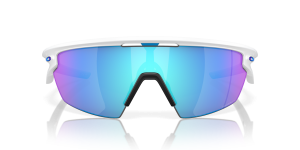 Oakley Sphaera OO9403-02 940302 แว่นกันแดด Shield สีขาวด้าน เลนส์ Prizm Sapphire Polarized