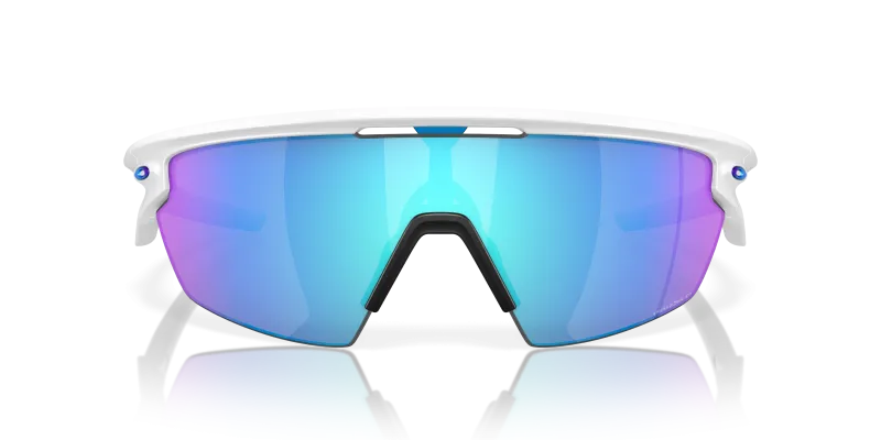 Oakley Sphaera OO9403-02 Matte White Prizm Sapphire Polarized Oakley Sphaera OO9403-02 940302 แว่นกันแดด Shield สีขาวด้าน เลนส์ Prizm Sapphire Polarized