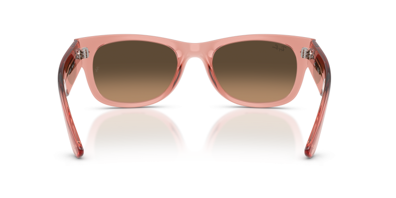 แว่นกันแดด Rayban RB0832SF-684843 684843 มุมข้าง ขาแว่นอะซิเตทชมพูโปร่งใส
