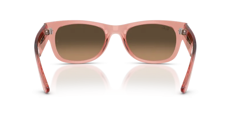 แว่นกันแดด Rayban RB0832SF-684843 684843 มุมข้าง ขาแว่นอะซิเตทชมพูโปร่งใส