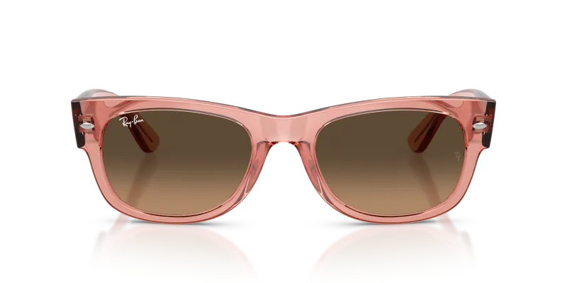 Rayban Mega Wayfarer II RB0832SF-684843 ชมพูโปร่งใส ไล่ระดับสีดำน้ำตาลอ่อน Rayban RB0832SF-684843 684843 แว่นกันแดดอะซิเตทชมพูโปร่งใส Mega Wayfarer II