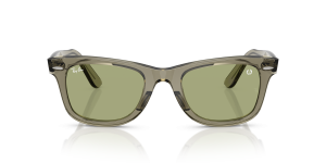 แว่นกันแดด Rayban Wayfarer RB2140F-68694E สีเขียวโปร่งใส ด้านหน้า