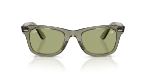 แว่นกันแดด Rayban Wayfarer RB2140F-68694E สีเขียวโปร่งใส ด้านหน้า