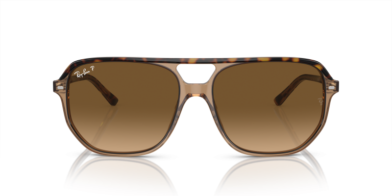 Rayban Bill One RB2205-1292M2 ฮาวานาพื้นน้ำตาลโปร่งใส น้ำตาลโพลาไรซ์ Rayban RB2205-1292M2 1292M2 แว่นกันแดดอะซิเตทฮาวานาโปร่งใส เลนส์โพลาไรซ์