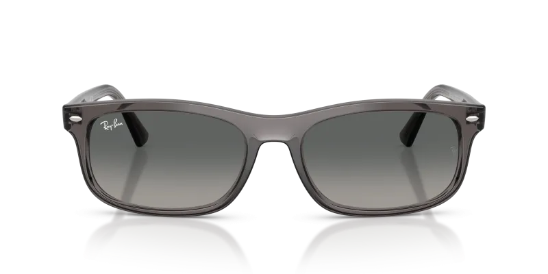 Rayban Sun RB2224F 667571 สีเทาอ่อนโอปอล ไล่ระดับสีเทา Rayban RB2224F-667571 667571 แว่นกันแดดอะซิเตทสีเทาอ่อนโอปอล XL
