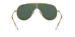 แว่นกันแดด Rayban RB3597-905071 มุมข้าง ทรง Wings Oversized โลหะทองอะริสต้า