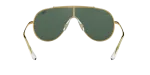 Rayban Wings RB3597-905071 สีมองอะริสต้า แว่นกันแดด Rayban RB3597-905071 มุมข้าง ทรง Wings Oversized โลหะทองอะริสต้า