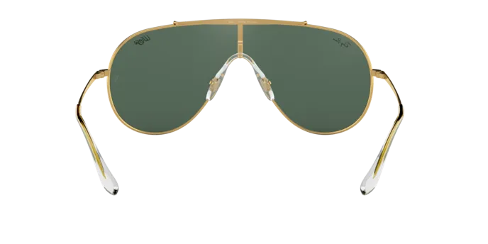 แว่นกันแดด Rayban RB3597-905071 มุมข้าง ทรง Wings Oversized โลหะทองอะริสต้า