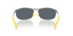 แว่นกันแดด Rayban RB3819M-F030R5 มุมข้าง Scuderia Ferrari Collection กรอบกันเมทัล