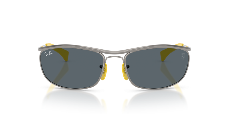 Rayban Ferrari Collection RB3819M-F030R5 แว่นกันแดดกันเมทัล เลนส์น้ำเงิน ทรงวงรี ทั้งชายหญิง
