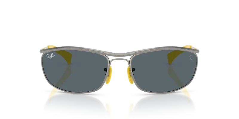 Rayban Sun RB3819M F030R5 กันเมทัล Rayban Ferrari Collection RB3819M-F030R5 แว่นกันแดดกันเมทัล เลนส์น้ำเงิน ทรงวงรี ทั้งชายหญิง